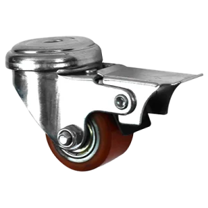 Low-Level Bolt Hole Swivel Braked Castor Image