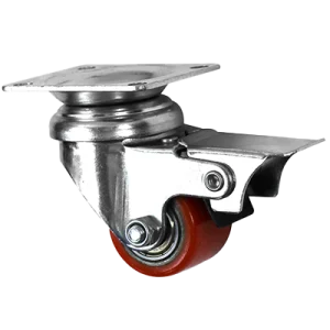 Low-Level Plate Swivel Braked Castor Image