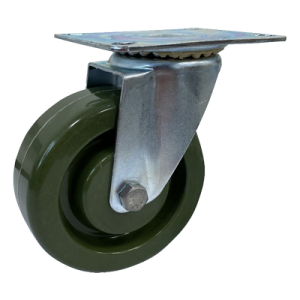 Coldene - Stainless Steel High Temperature Castor with Green Phenolic Resin Wheel - CDW100HTE_-GREEN_