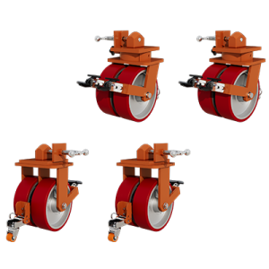 Coldene - Import Range Container Castors - 18 Tonne Standard Duty Set of Four Mixed Fixed and Swivel Main Image