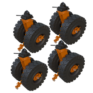 Coldene - Import Range Container Castors - 9 Tonne Rough Terrain Set of Four Swivel Main Image