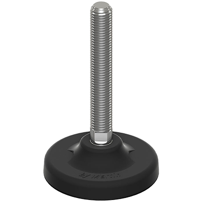 Coldene-Plastic-Foot-Stainless-Steel-Screw-123-mm-Base-M30