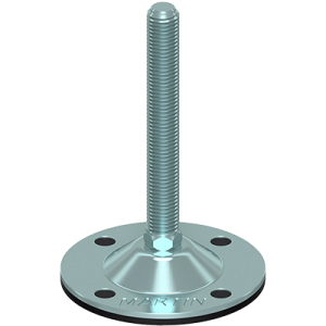 Coldene-Zinc-Steel-Foot-Stamped-Articulated-Galvanised-Mild-Steel-Screw-Quad-Bolt-Down-Vulcanized-Rubber-124-mm-Galvanised-Mild-Steel-Base