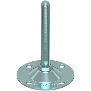 Coldene-Zinc-Steel-Foot-Stamped-Galvinised-Tilted-Articulated-Mild-Steel-Screw-Fix-Quad-Bolt-Down-124-mm-Galvanised-Mild-Steel-Base