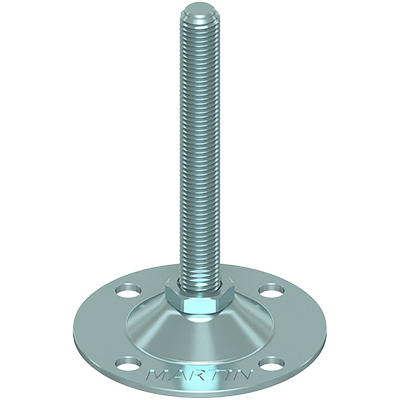 Coldene-Zinc-Steel-Foot-Stamped-Galvinised-Tilted-Articulated-Mild-Steel-Screw-Fix-Quad-Bolt-Down-124-mm-Galvanised-Mild-Steel-Base