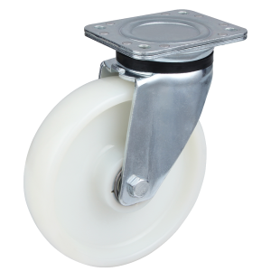 Heavy Duty Solid White Nylon Wheel Swivel Castor