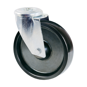 Coldene-Black-Phenolic-Resin-Stainless-Steel-Bolt-Hole-Swivel-Castor-CDBHSSXXXHT-Main-Image-1