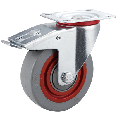 Coldene - Noise Reducing Sandwich Plate Swivel Braked Castor - CDSTPBXXXSW - Main Image2