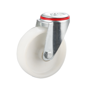 Coldene-Nylon-Wheel-Bolt-Hole-Swivel-Castor-with-Plain-Bore-CDBHXXXNY-PB-Main-Image
