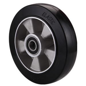 Black Elastic Rubber Tyre Aluminium Core with Ball Bearings - CDWXXXEA