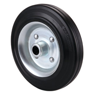 Black Rubber Tyre Steel Core with Roller Bearings - CDWXXXPS
