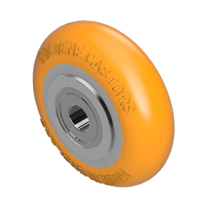 Coldene - Ergonomic Wheels Orange Polyurethane Tyre Aluminium Core - CDW125AP-20BB - Product Main Image