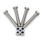 M8 x 30mm Bolt & Nyloc Nut Pack (4 Sets) – Secure Castor Fixing Kit for 1 castor